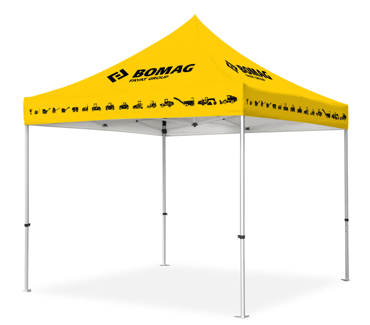 10' x 10' Deluxe Black Steel Trame Tent