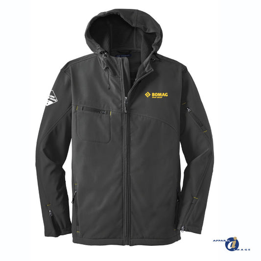Textured Hooded Soft Shell Jacket